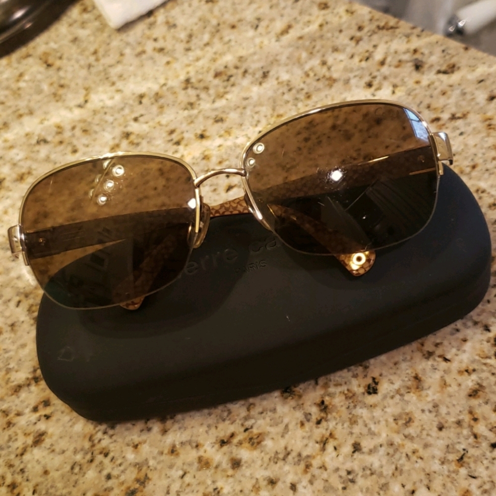 Coach Savanah brown Tortoise Aviator Sunglasses